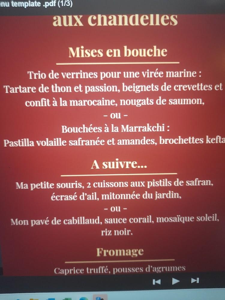 Chez Aicha Aux mille et une saveurs - Menu Image 2